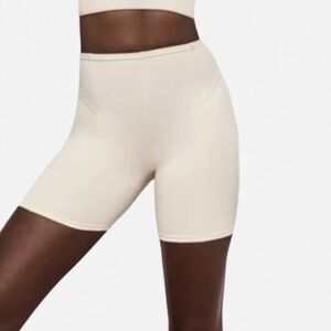 For Love & Lemons Dani Ribbed Cream Ivory Bike Shorts